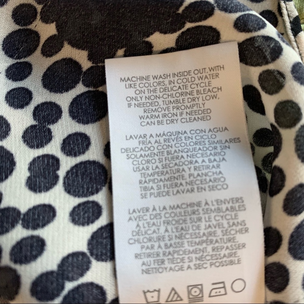 Cabi Dots & Lace Sleeveless Top Size Medium - Picture 10 of 13
